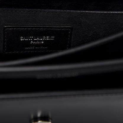Saint Laurent Calfskin Medium Monogram Sunset Black 8 of 10
