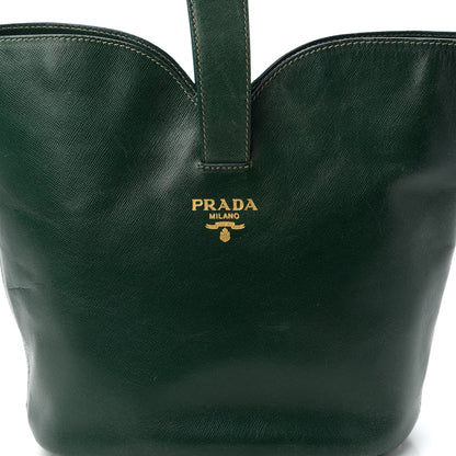Prada Saffiano Bucket Bag Biliardo 9 of 9