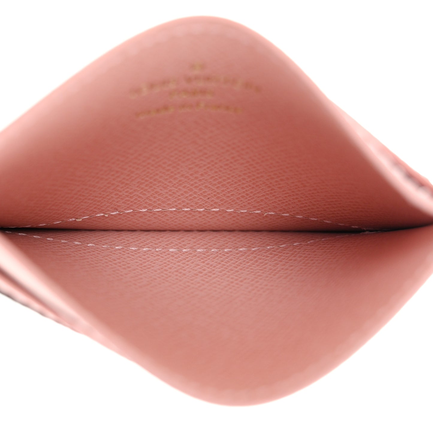 Monogram LV Charms Card Holder Rose Ballerine