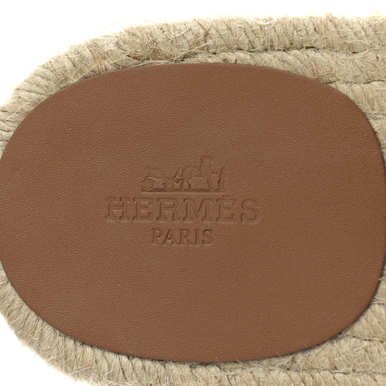 Hermes Calfskin Mens Antigua Espadrille Sandals 40 Naturel Safari 7 of 9