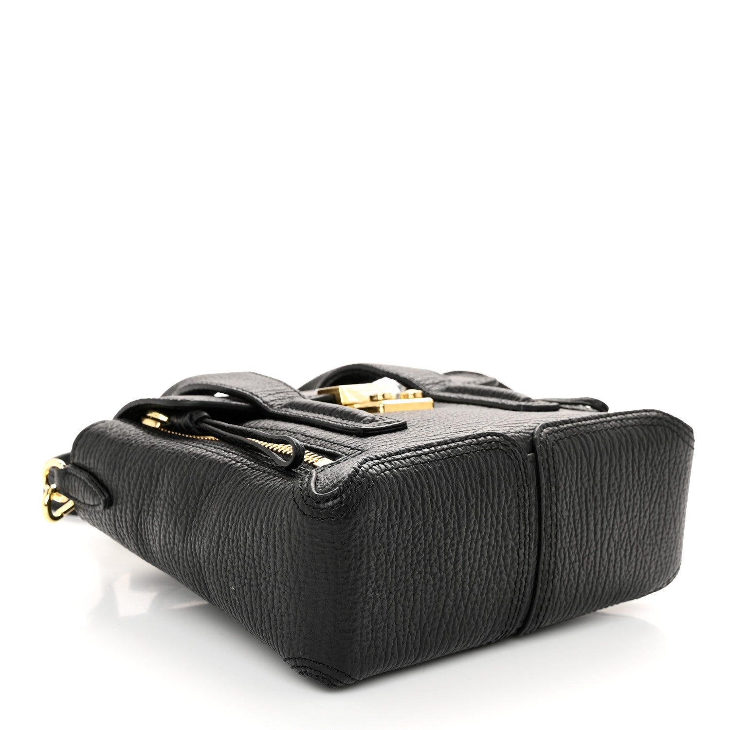 3.1 Phillip Lim Textured Calfskin Mini Pashli Satchel Black 4 of 10