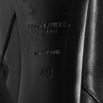Saint Laurent Calfskin Lily Tall Boots 40 Black 7 of 7