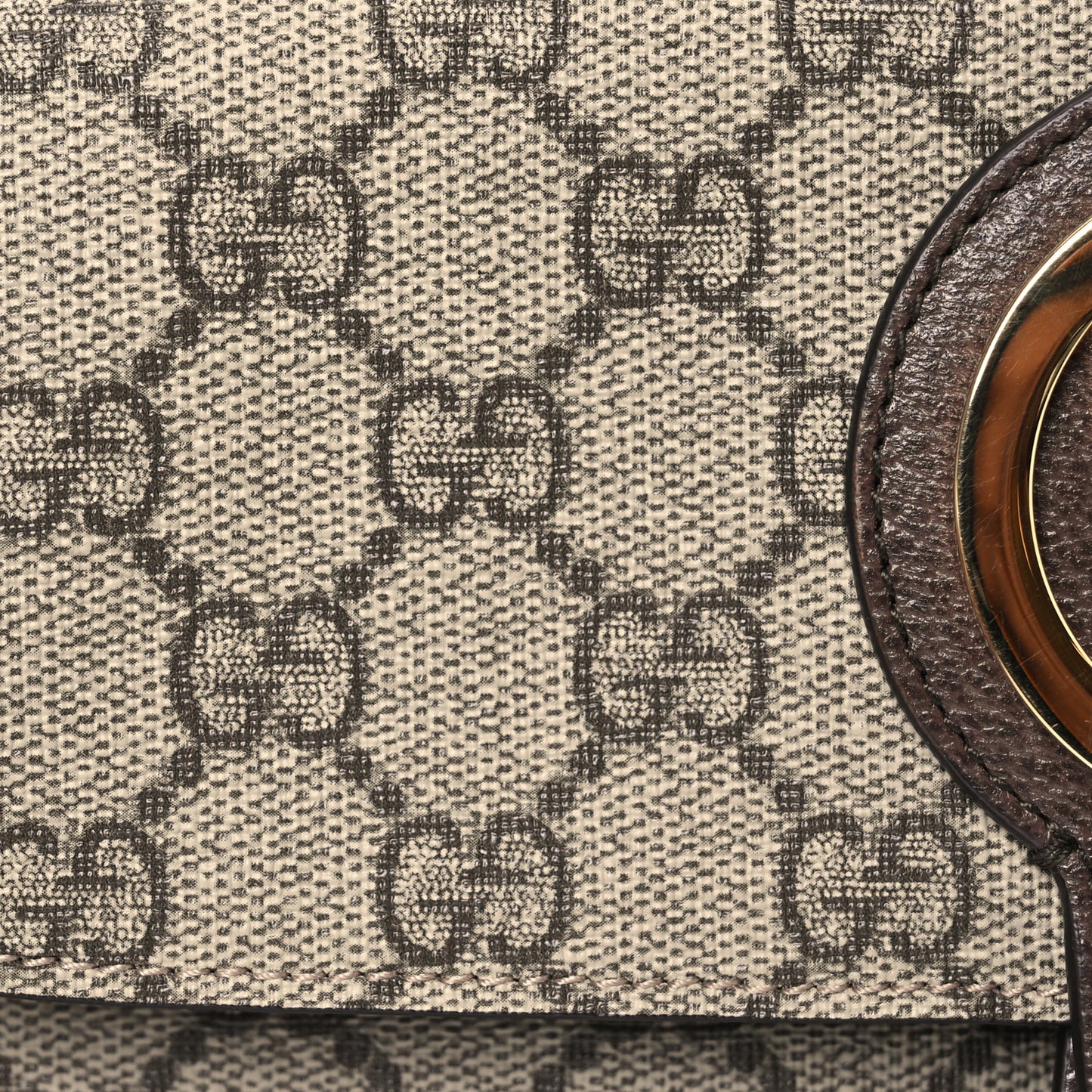 GG Supreme Monogram Textured Dollar Calfskin Blondie Belt Bag Beige Ebony New Acero