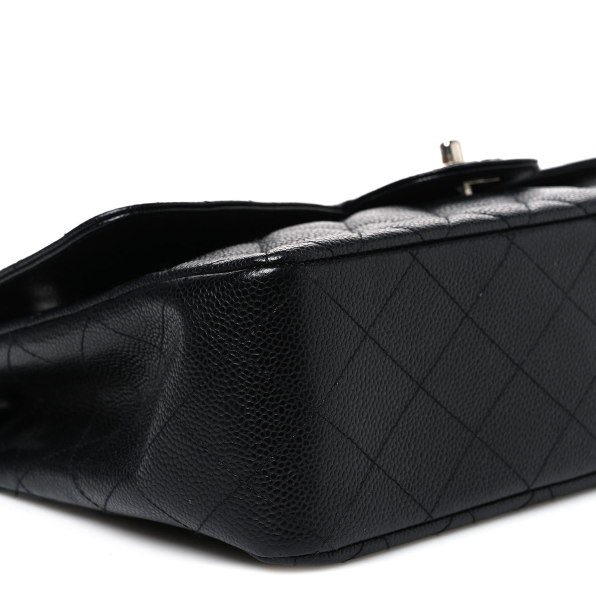 Caviar Quilted Jumbo Single Flap Black