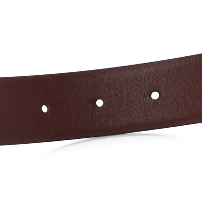 Chanel Calfskin CC Reversible Belt Black Burgundy 4 of 6