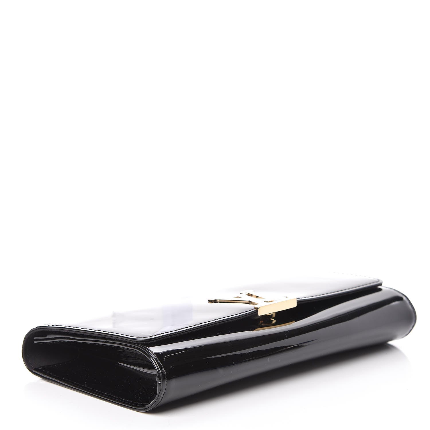 Louis Vuitton Patent Louise Clutch Black 4 of 9