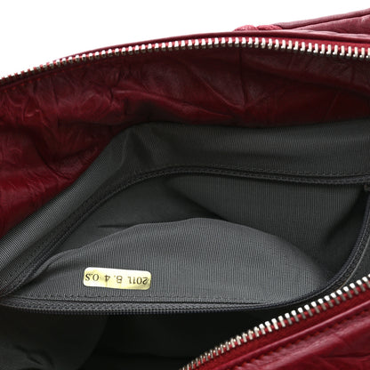 Chanel Calfskin Ultra Stitch Tote Dark Red 7 of 11