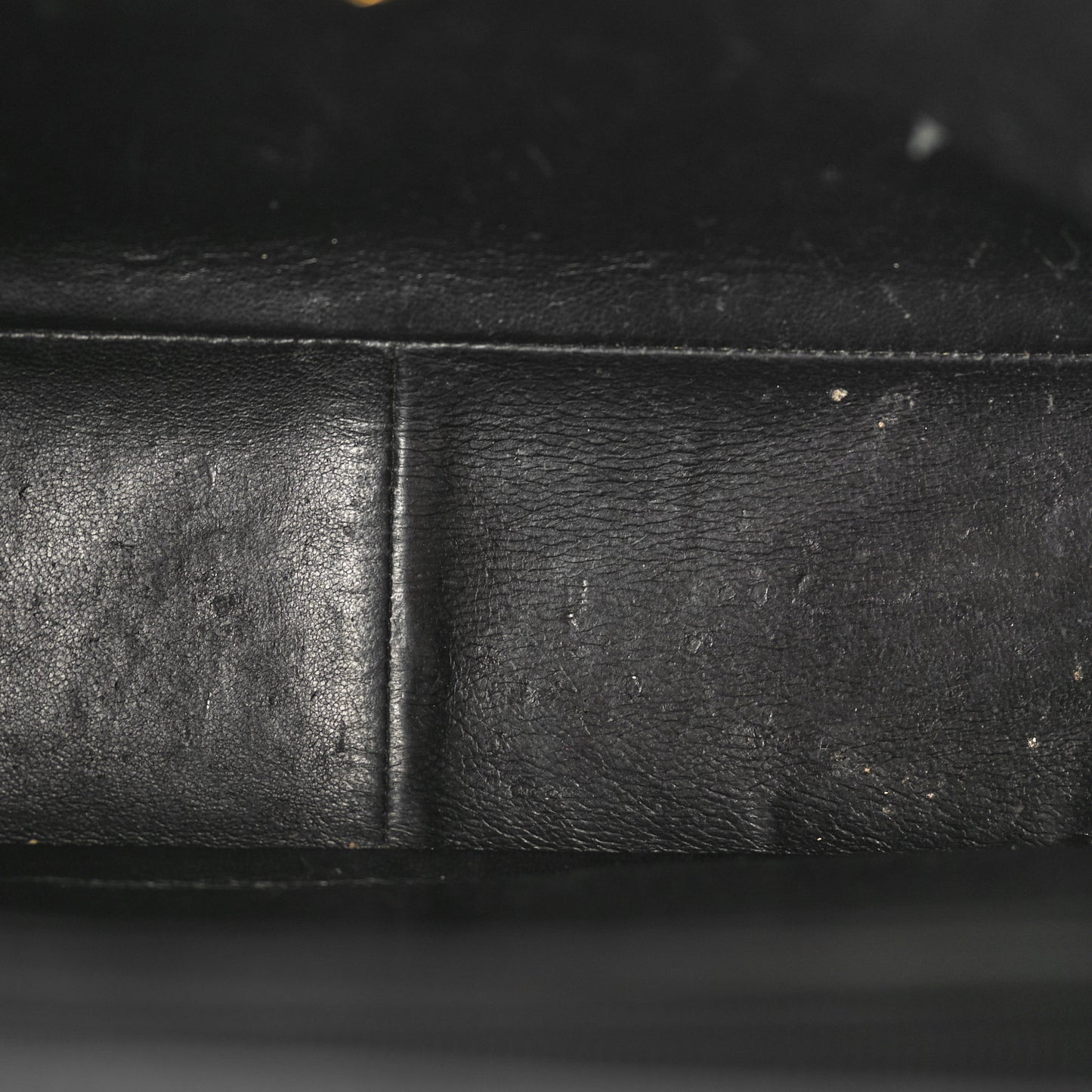 Patent Quilted XL Jumbo Single Flap Black