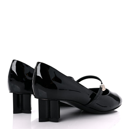 Louis Vuitton Patent Uniformes Silhouette 40mm Pumps 35 Black 4 of 11