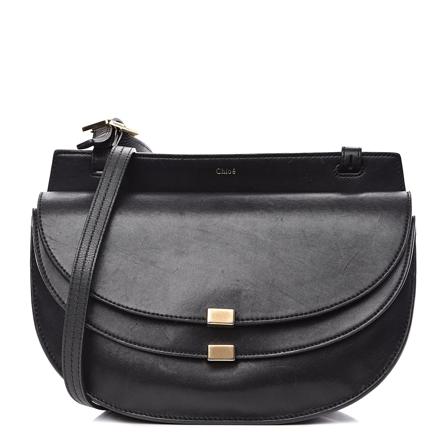 Chloe Calfskin Georgia Crossbody Bag Black 1 of 15