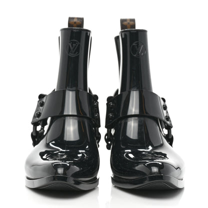 Louis Vuitton Rubber Monogram Rhapsody Ankle Boots 38 Black 2 of 8