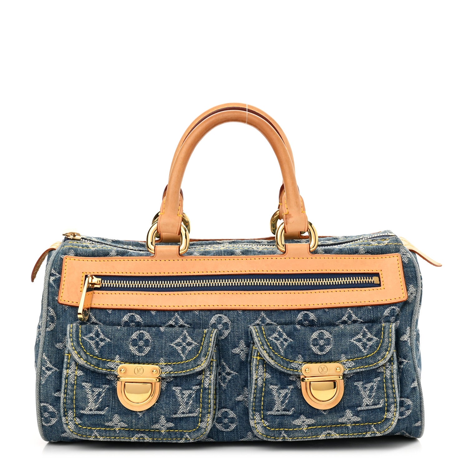 Louis Vuitton Monogram Denim Neo Speedy Blue 1 of 10