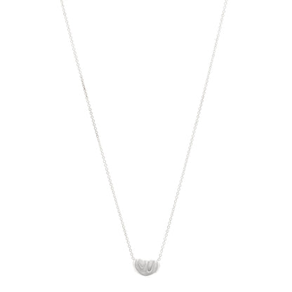 Tiffany Sterling Silver 11mm Elsa Peretti Bean Pendant Necklace 1 of 5