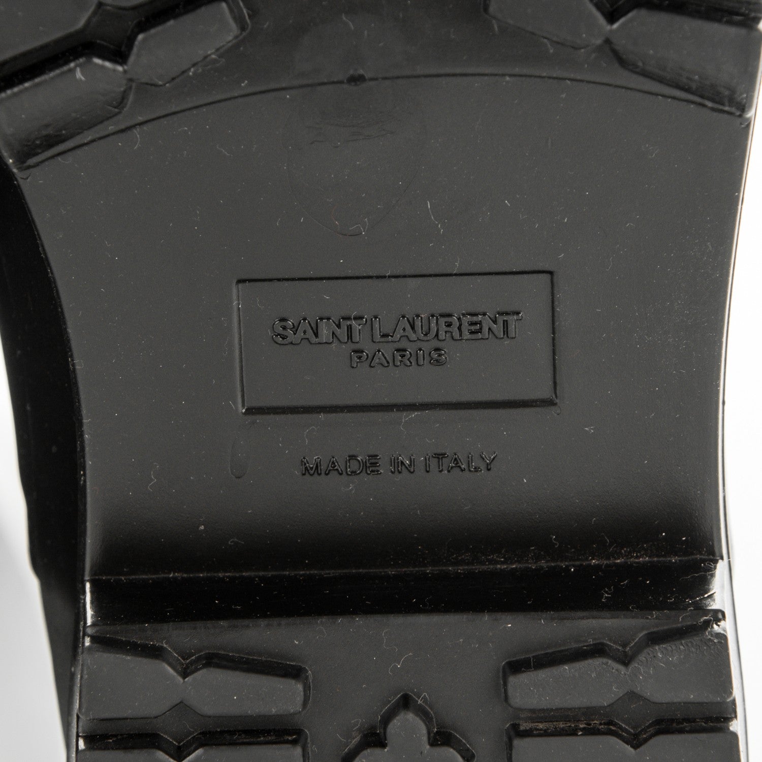 Saint Laurent Rubber Festival 25 High Rain Boots 37 Black 6 of 7