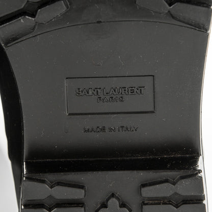 Saint Laurent Rubber Festival 25 High Rain Boots 37 Black 6 of 7