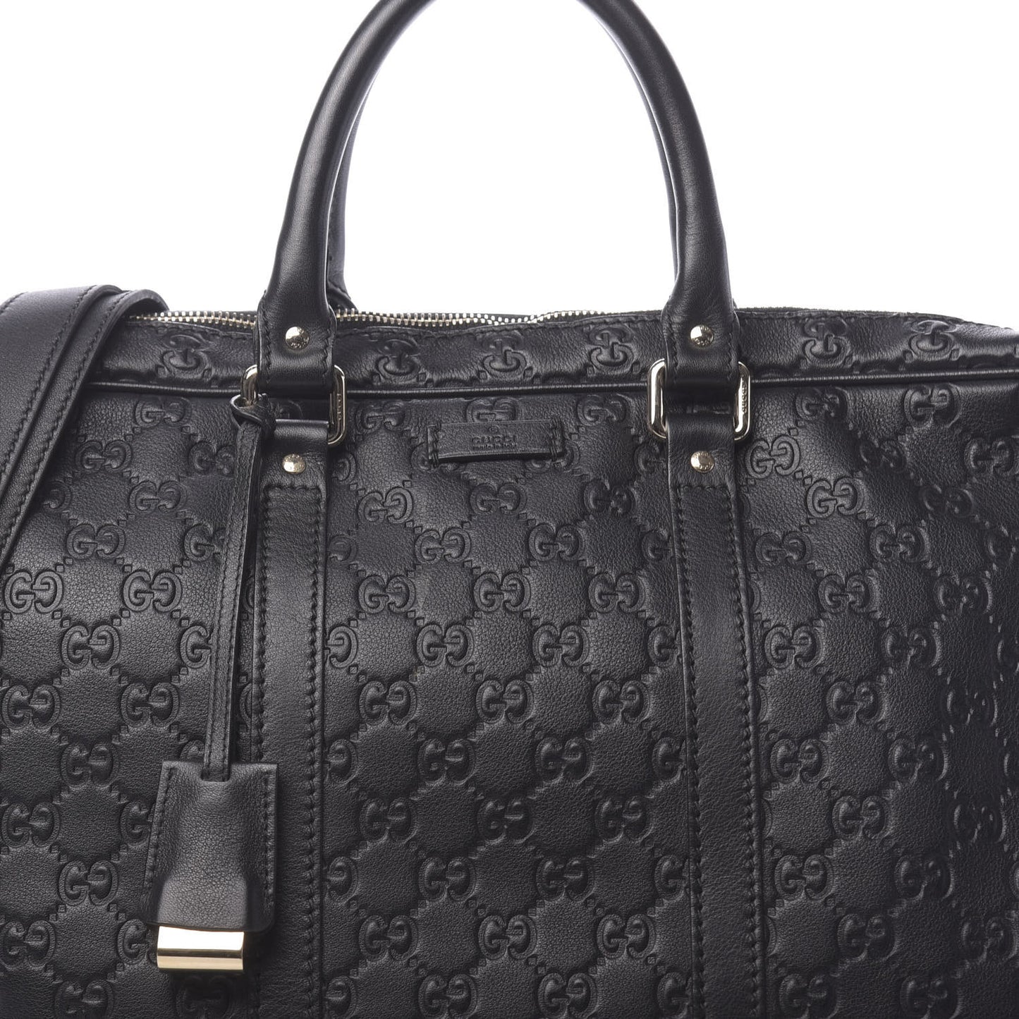 Guccissima Medium Briefcase Black