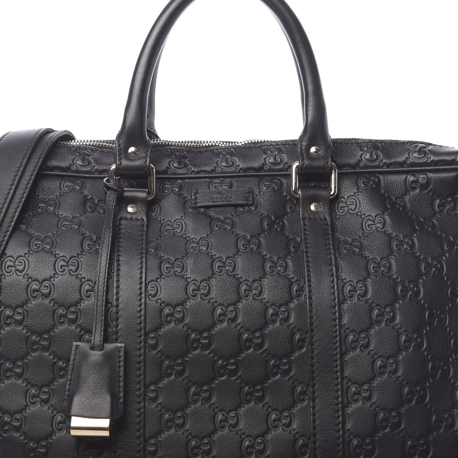 Gucci Guccissima Medium Briefcase Black 13 of 13