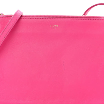 Celine Lambskin Small Trio Crossbody Bag Fluo Fuchsia 8 of 14