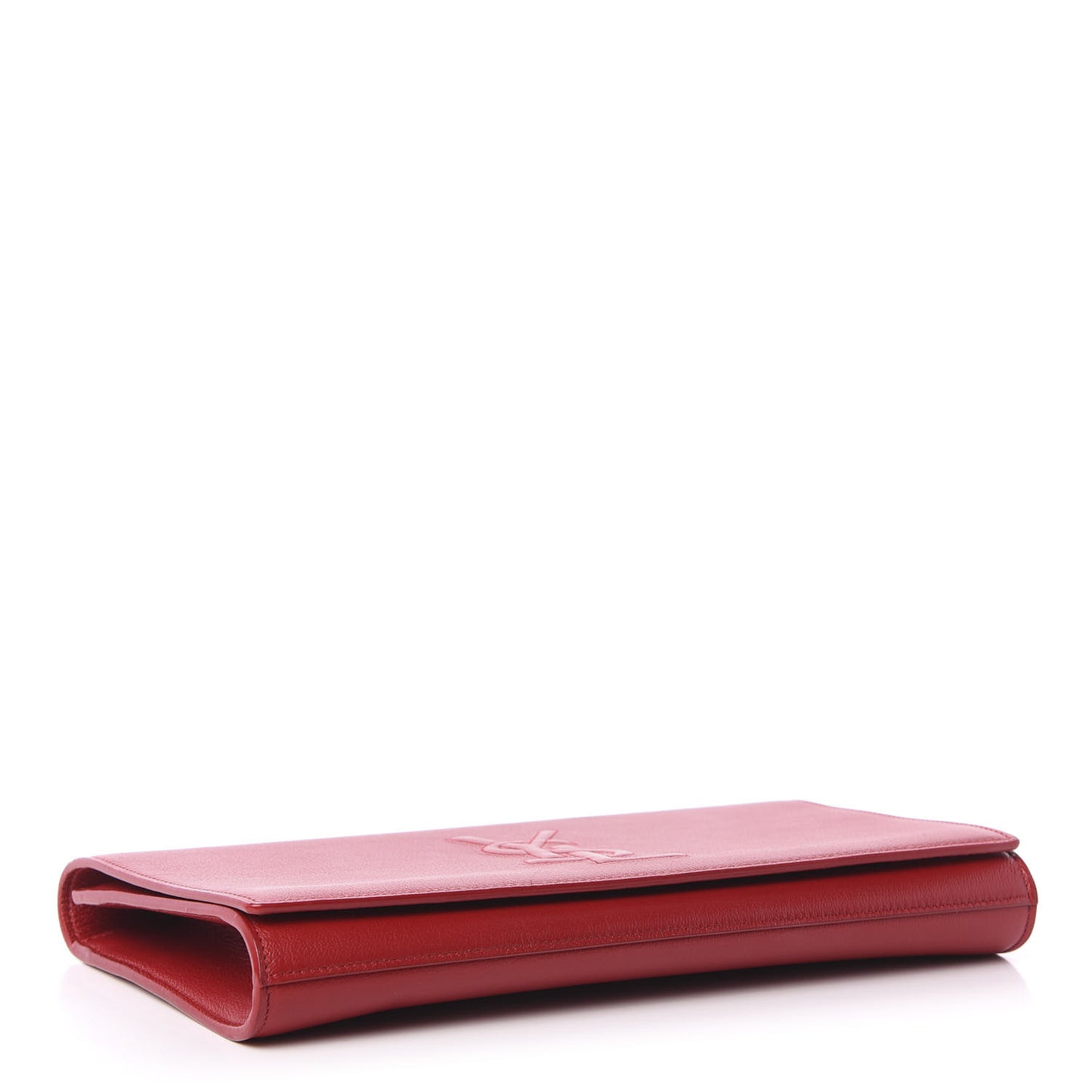 Calfskin Monogram Large Belle De Jour Clutch Red