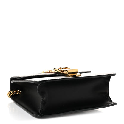 Gucci Calfskin Mini Sylvie Chain Shoulder Bag Black 4 of 10