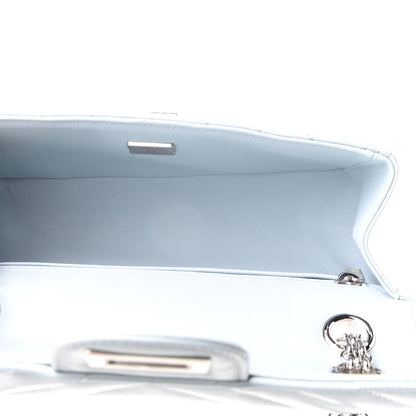 Chanel Aged Calfskin Chevron Quilted 2.55 Reissue Mini Flap Light Blue 5 of 12