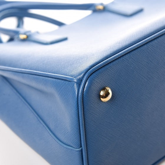 Saffiano Lux Small Tote Cobalto