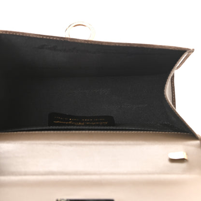 Salvatore Ferragamo Suede Gancini Chain Crossbody Brown 9 of 17
