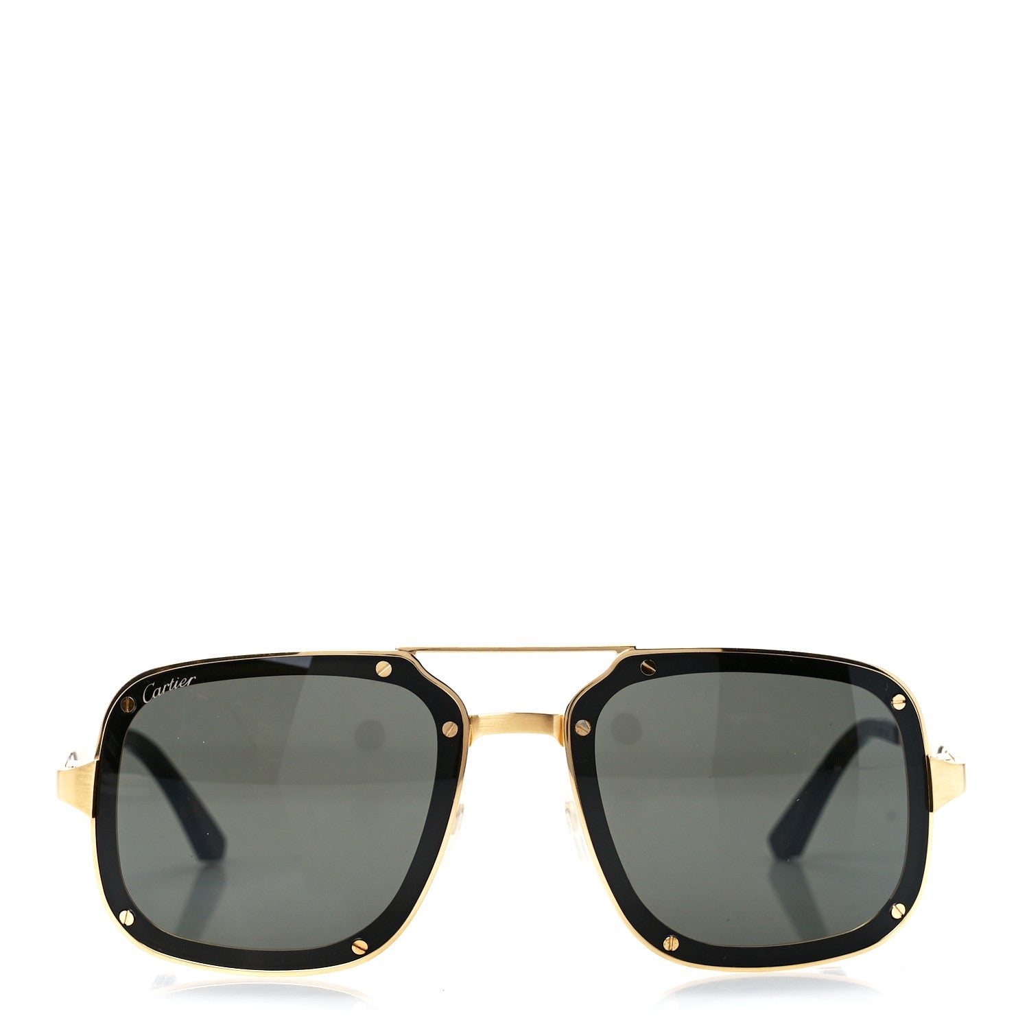 Cartier Titanium Santos De Cartier Sunglasses Gold 2 of 7
