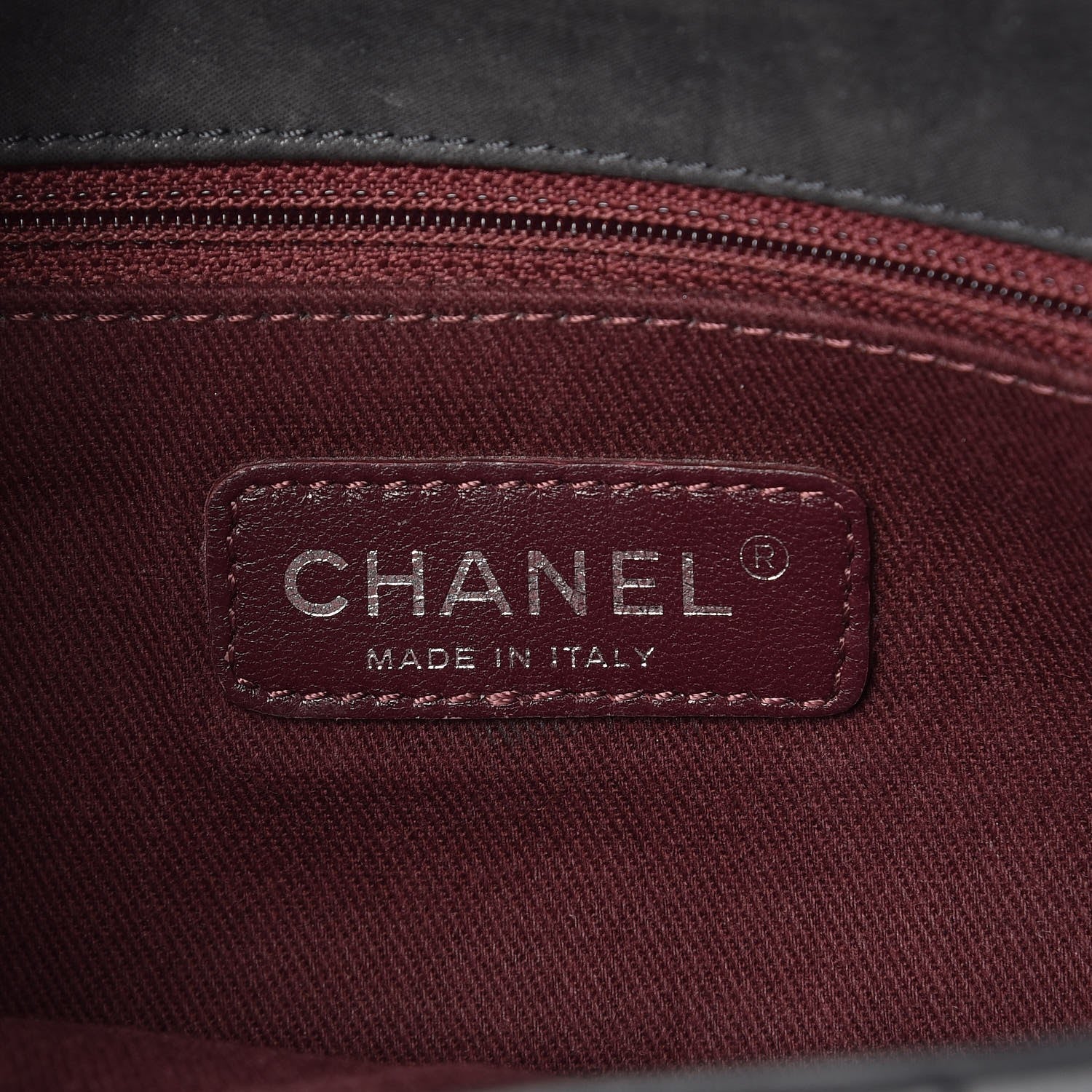 Chanel Iridescent Calfskin Square Quilted Flap Dark Grey 7 of 8
