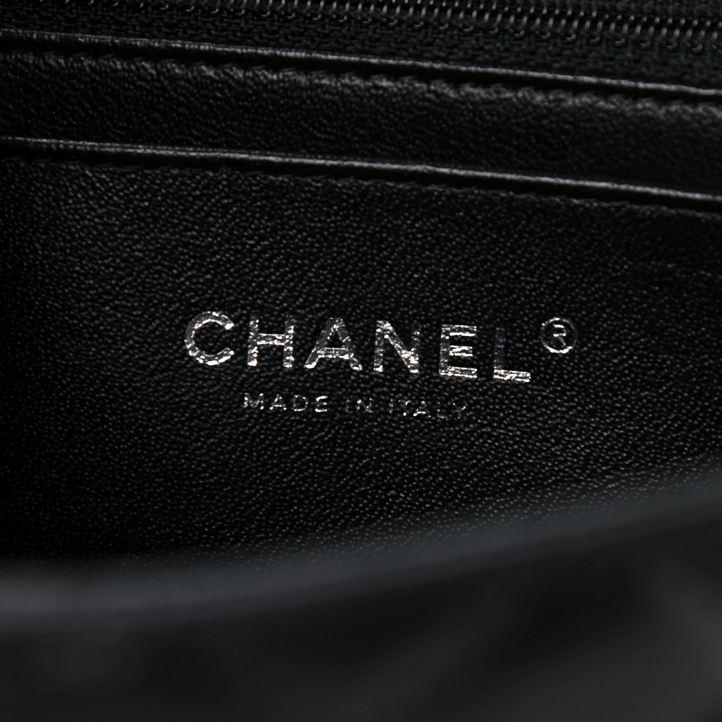 Lambskin Quilted Mini Rectangular Flap Black