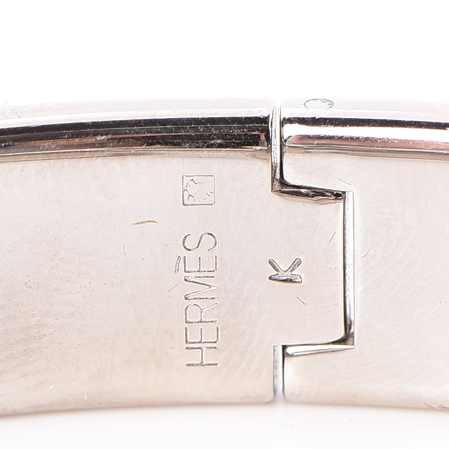 Hermes Enamel Narrow Clic Clac H Bracelet PM Orange 5 of 6