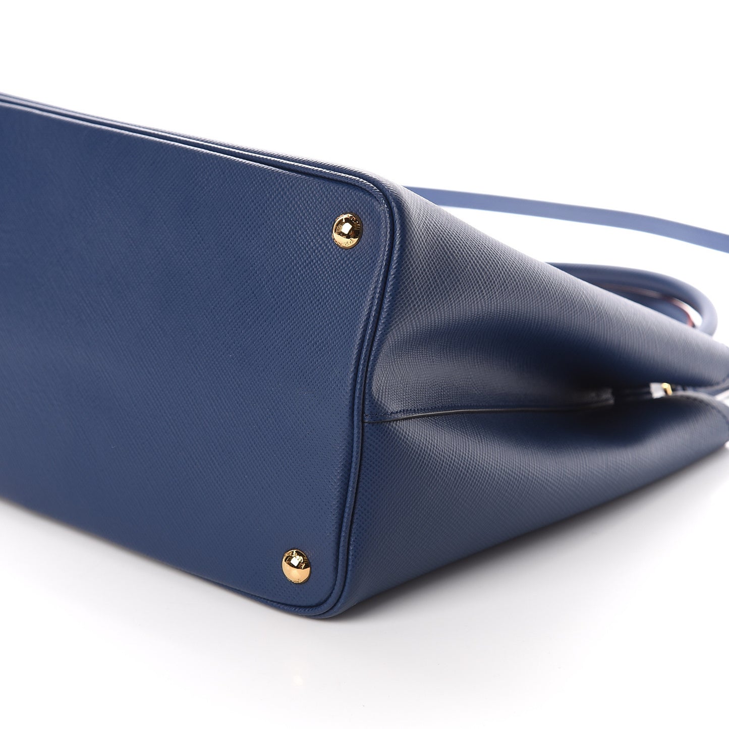 Saffiano Cuir Large Double Bag Bleuette