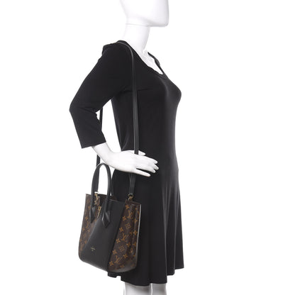 Louis Vuitton Calfskin Monogram Kimono Tote PM Black 2 of 11
