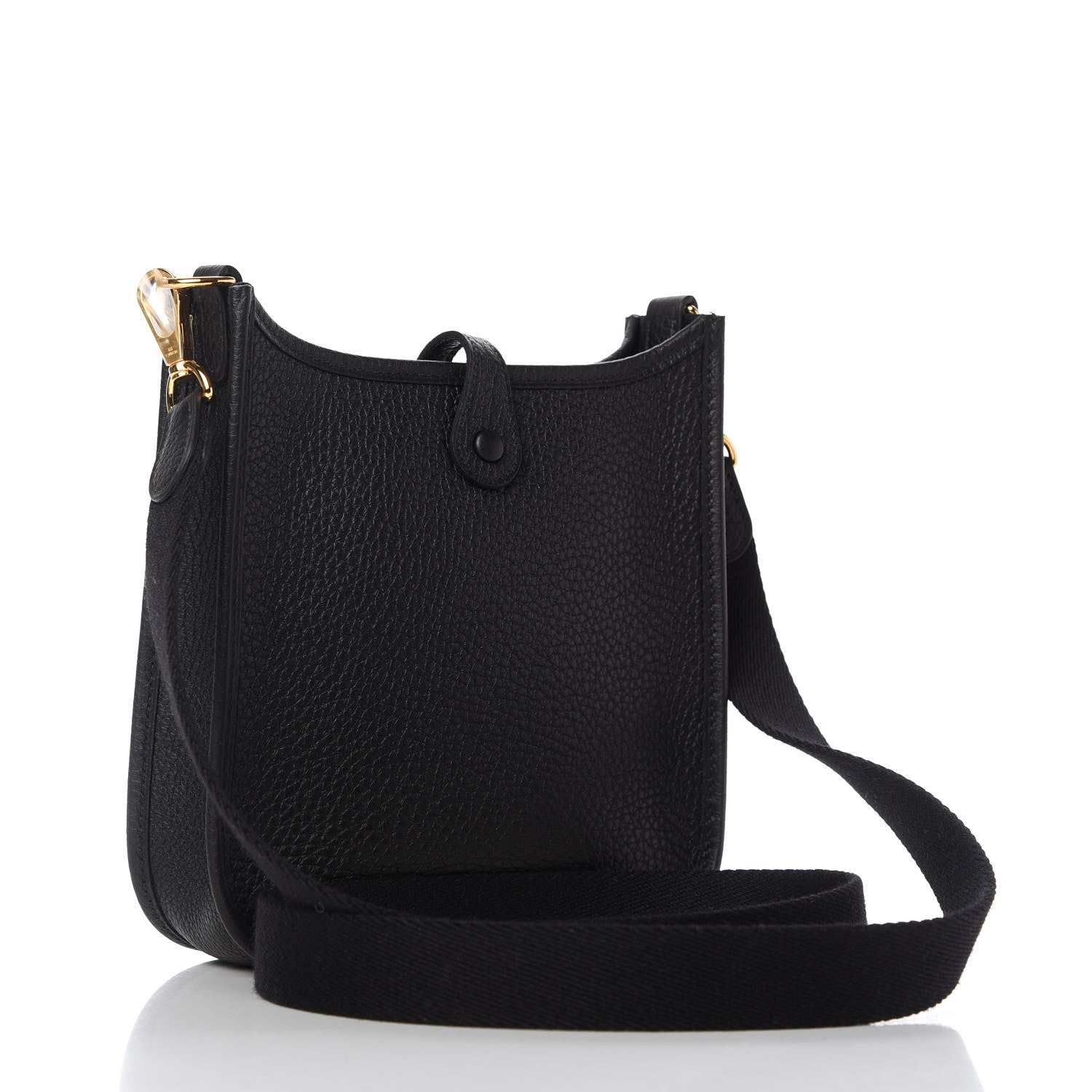 Hermes Taurillon Clemence Evelyne TPM Black 3 of 10