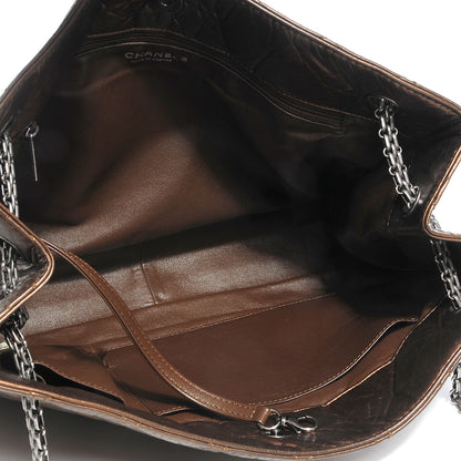 Chanel Aged Calfskin Reissue 2.55 Tote Bronze 7 of 7