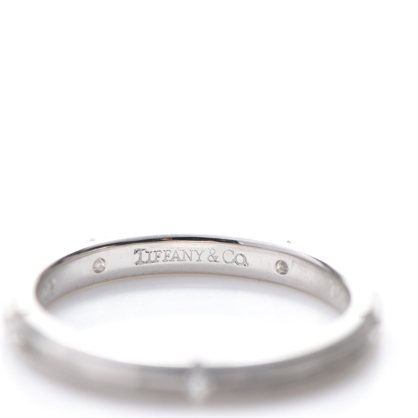 18K White Gold Diamond Narrow Streamerica Ring 50 5.25