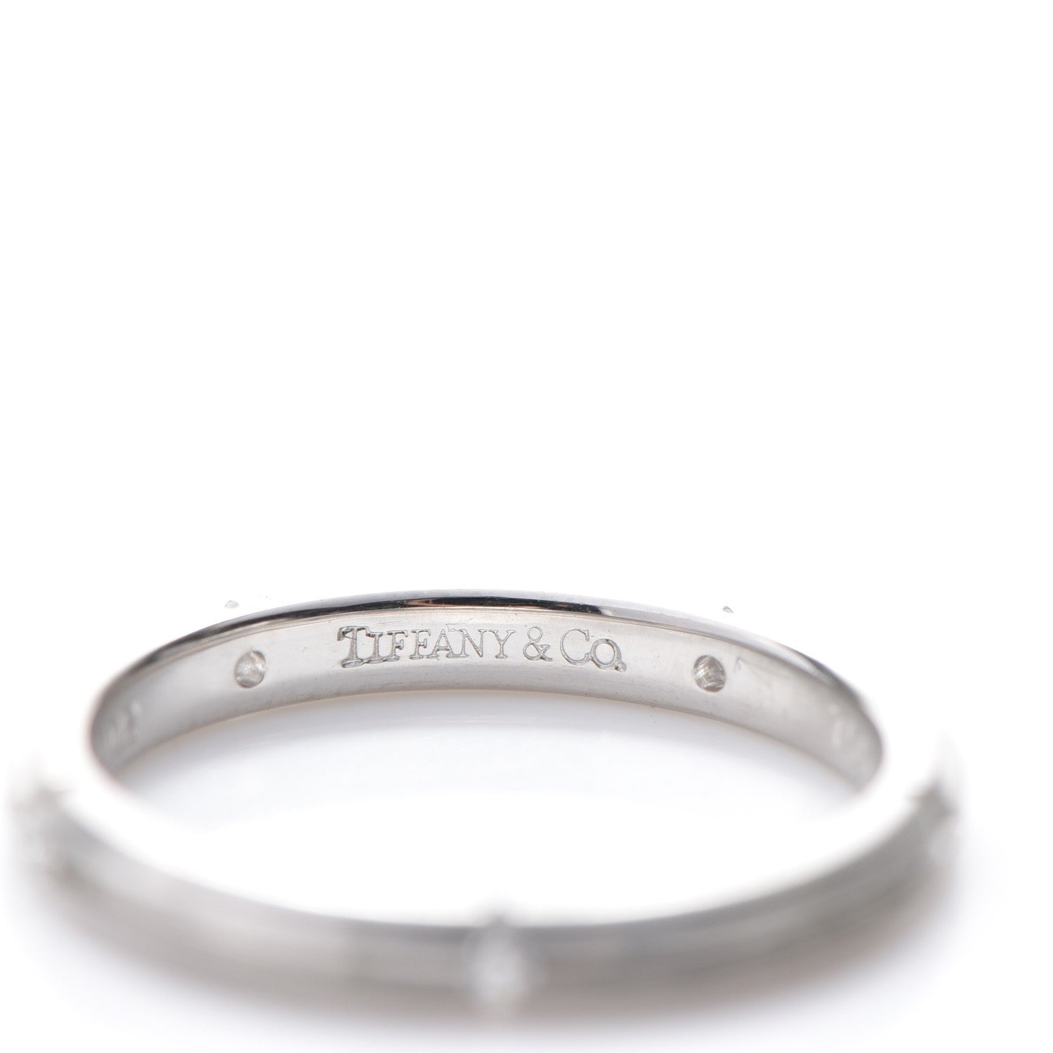 Tiffany 18K White Gold Diamond Narrow Streamerica Ring 50 5.25 3 of 7