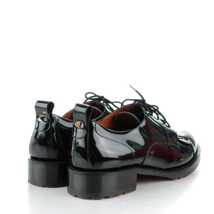 Valentino Garavani Patent Lace Up Oxfords 41 Black 4 of 8