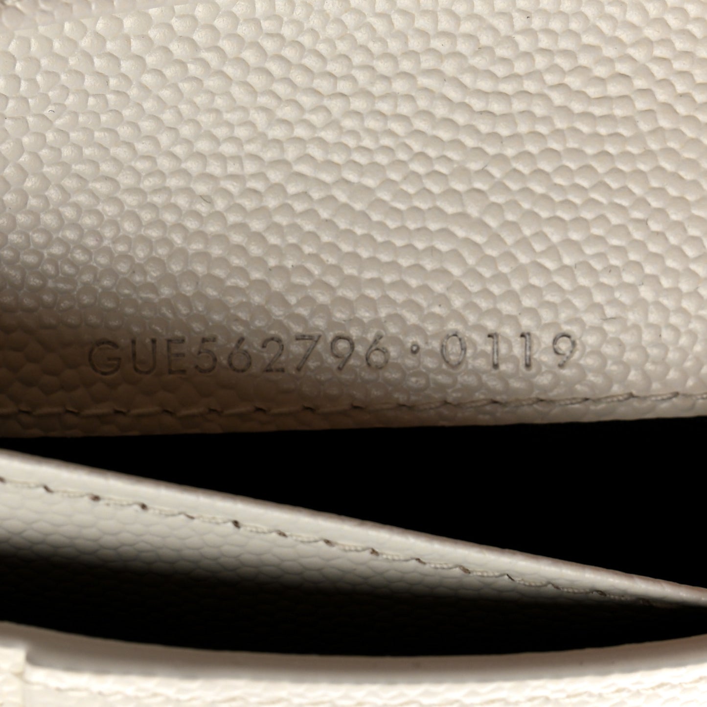 Grained Calfskin Paris Compact Zip Around Wallet White Multicolor