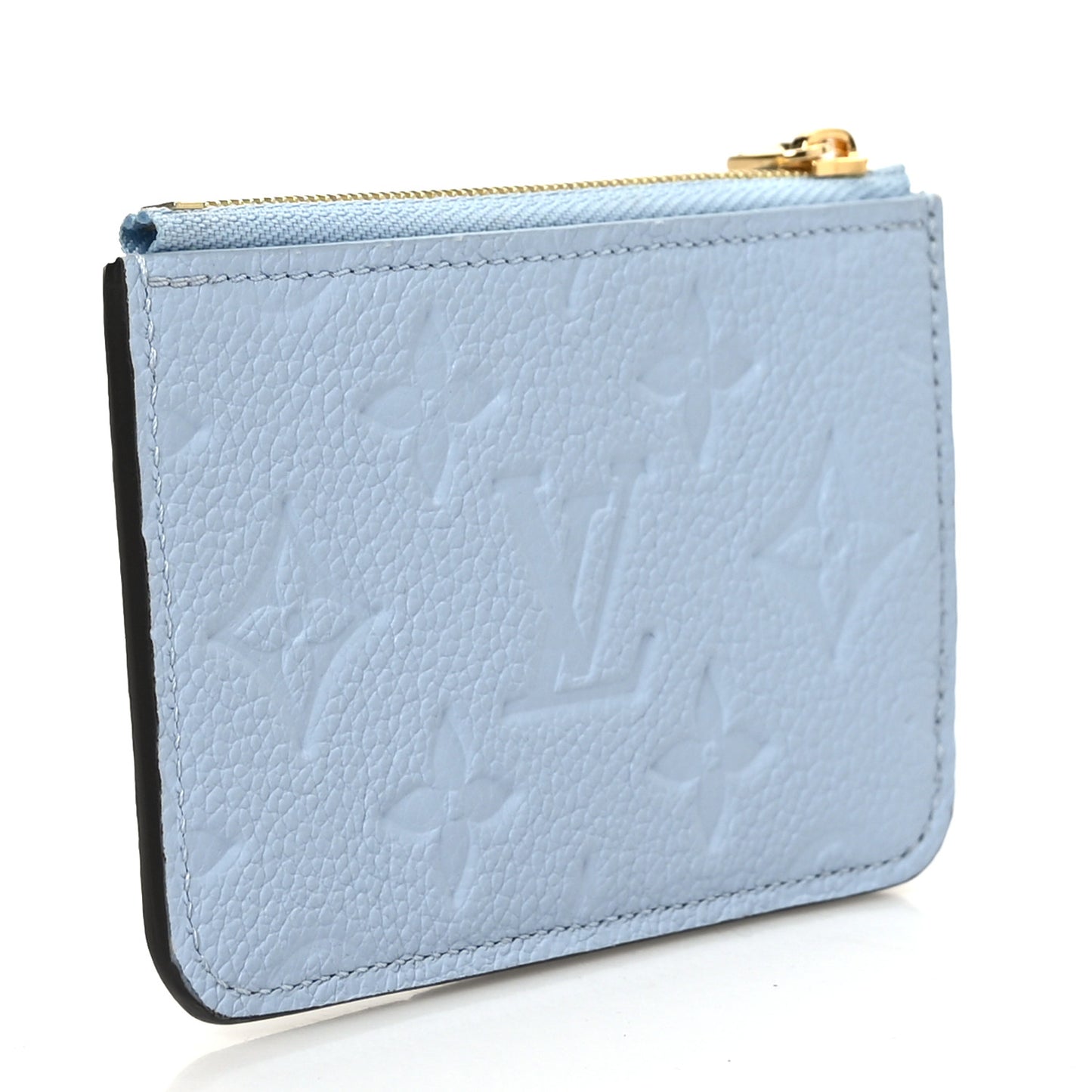 Empreinte Monogram Zipped Romy Card Holder Bleu Nuage