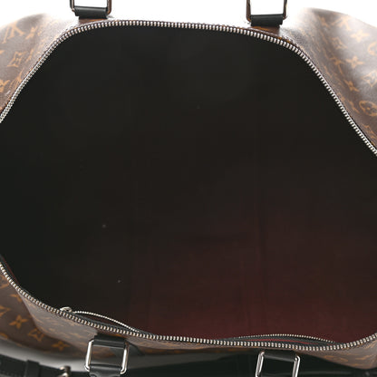 Louis Vuitton Monogram Macassar Keepall Bandouliere 55 5 of 13