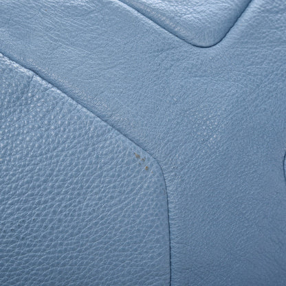 Saint Laurent Calfskin Medium Easy Sac Blue 8 of 10
