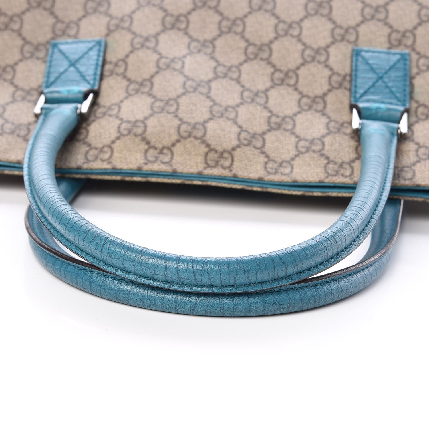 Gucci GG Plus Monogram Small Vertical Tote Turquoise 21 of 26