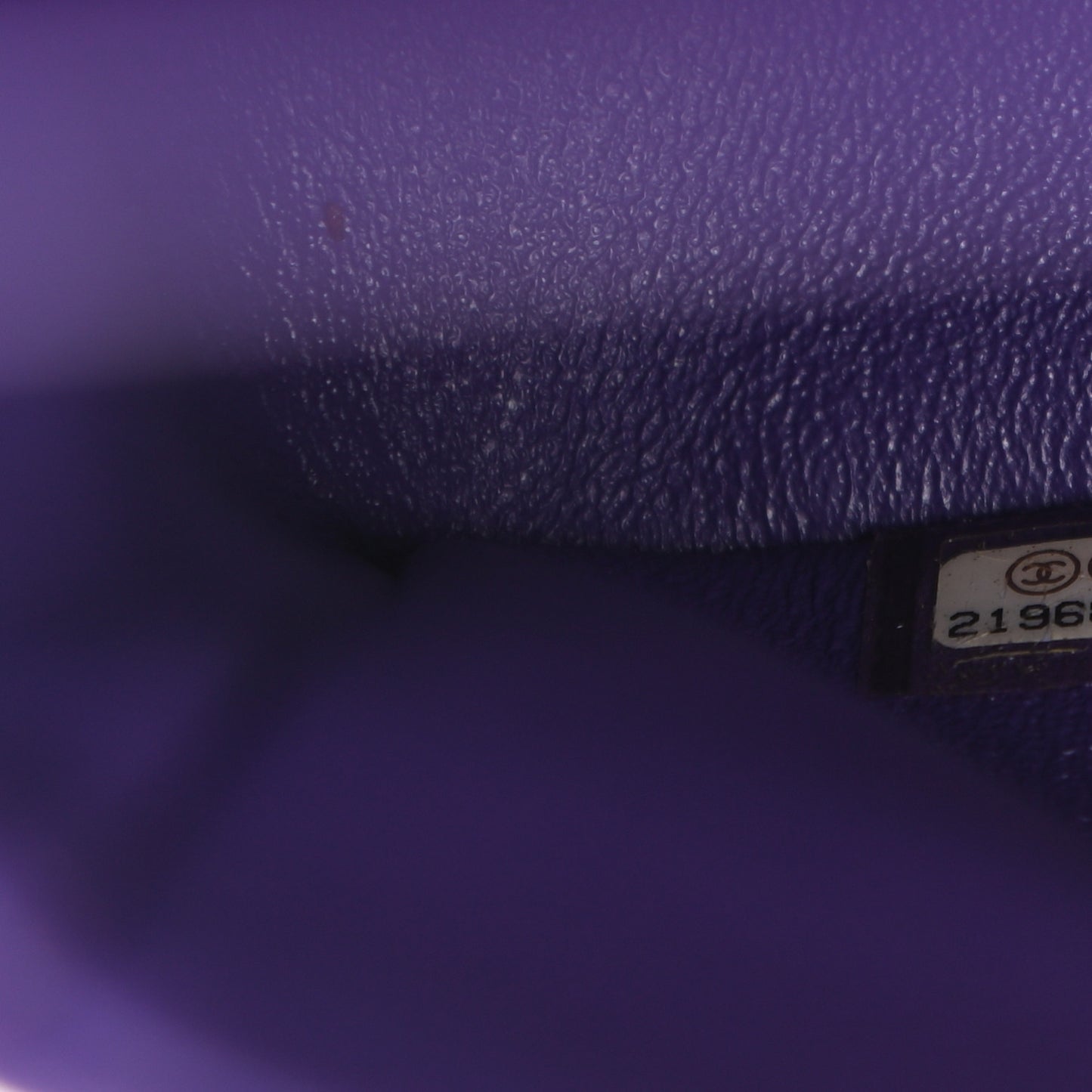 Patent Calfskin Quilted Jumbo Double Flap Purple
