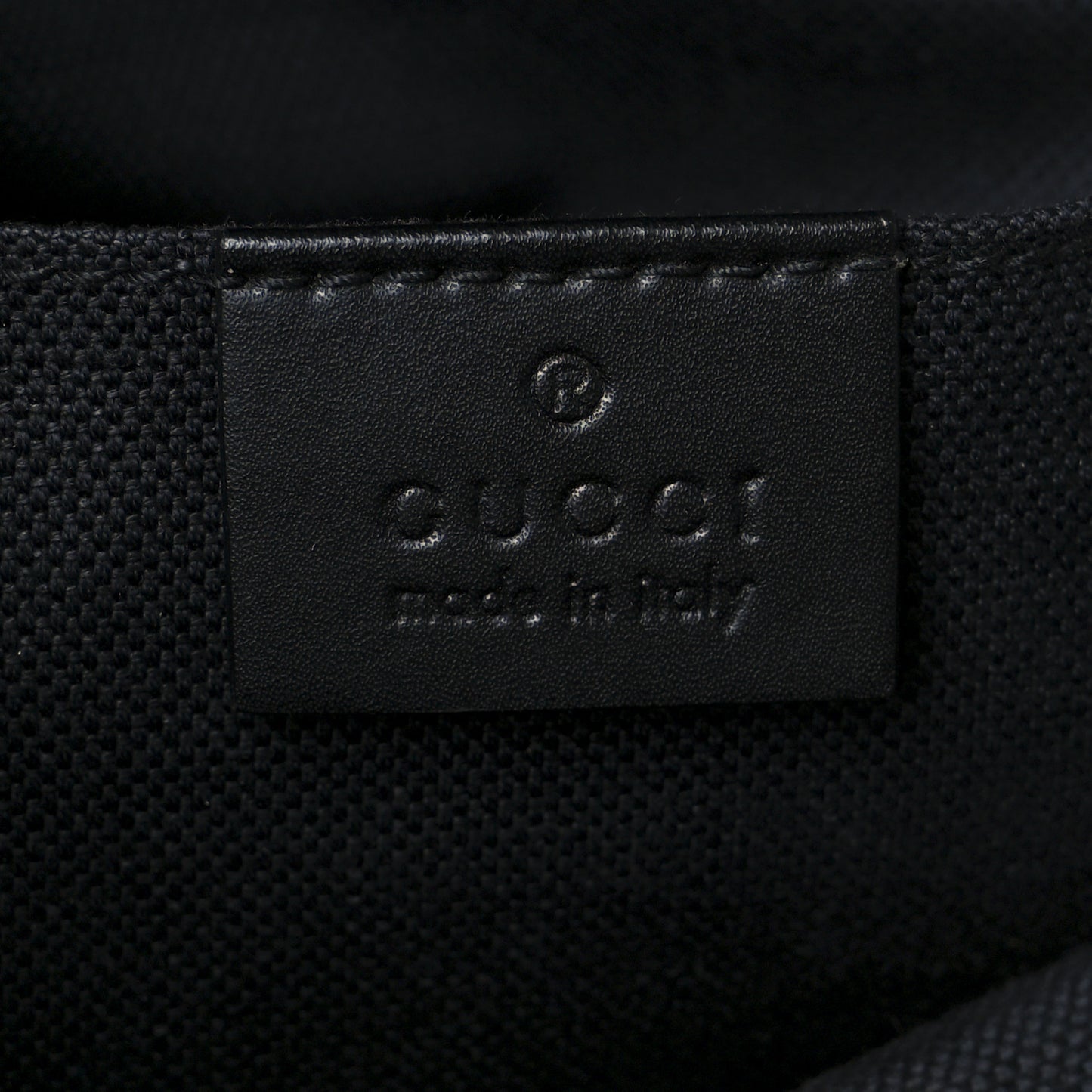 GG Supreme Monogram Web Small Flat Messenger Bag Black Grey