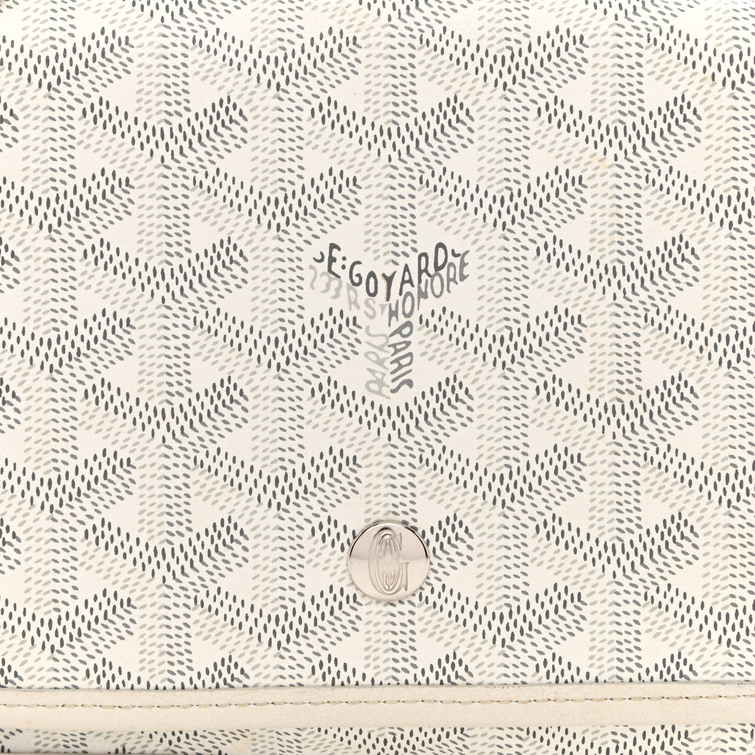 Goyard Goyardine Plumet Wallet Clutch White 10 of 14