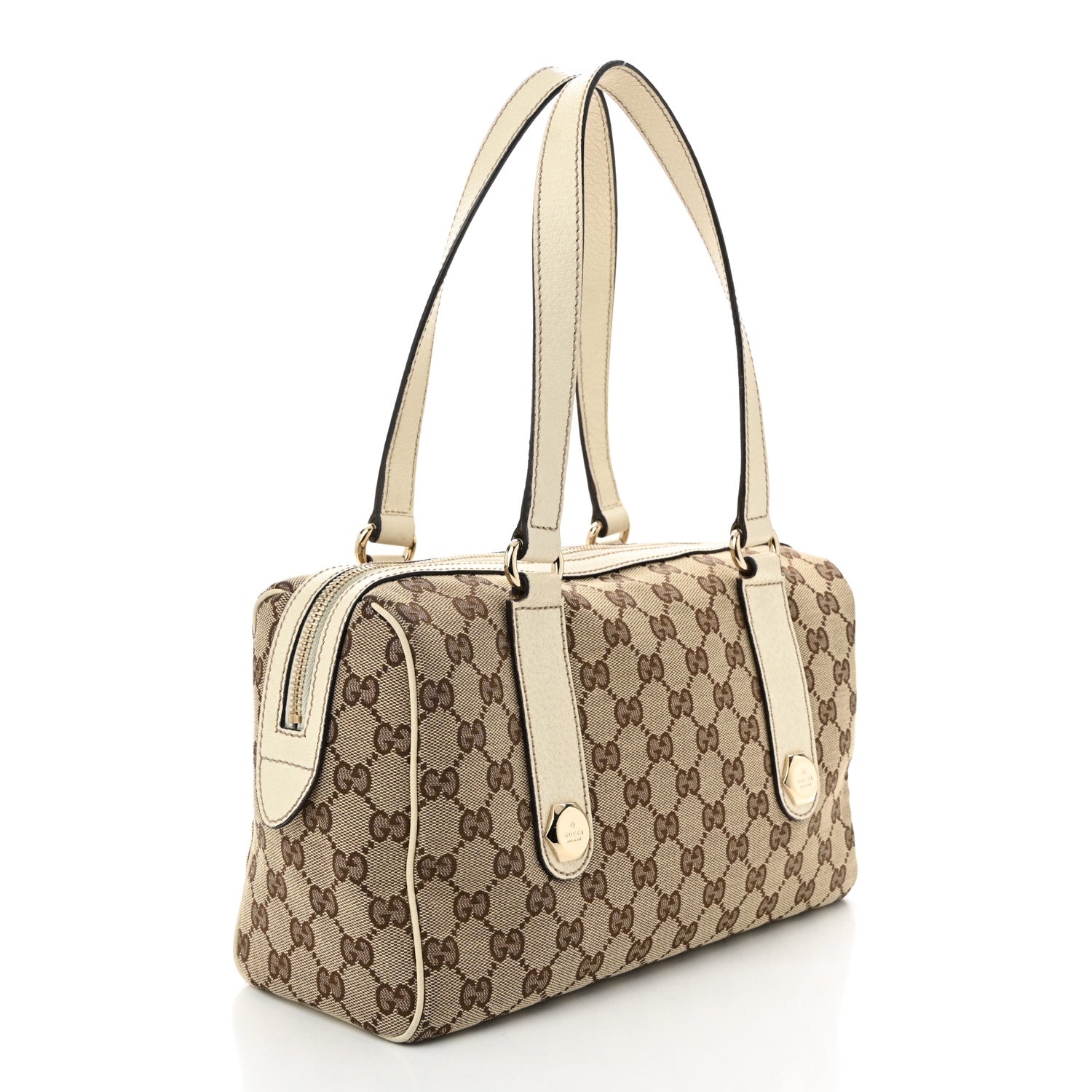 Gucci Monogram Small Charmy Boston White 3 of 10
