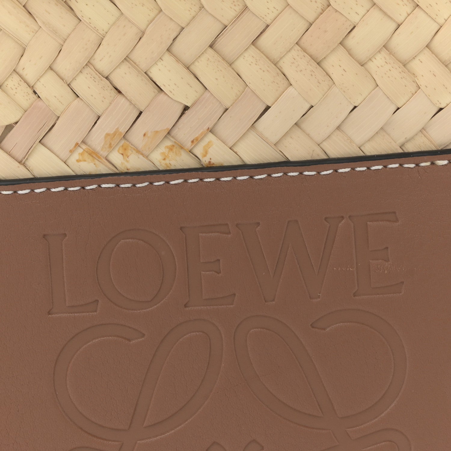 Loewe Raffia Small Basket Tote Bag Natural Tan 7 of 11