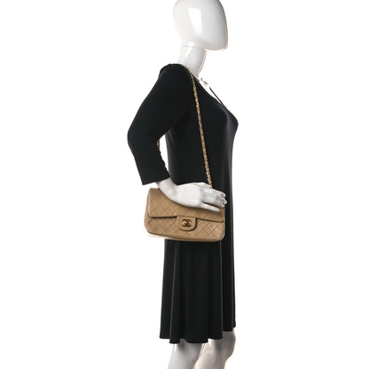 Chanel Lambskin Quilted Small Double Flap Beige 2 of 22