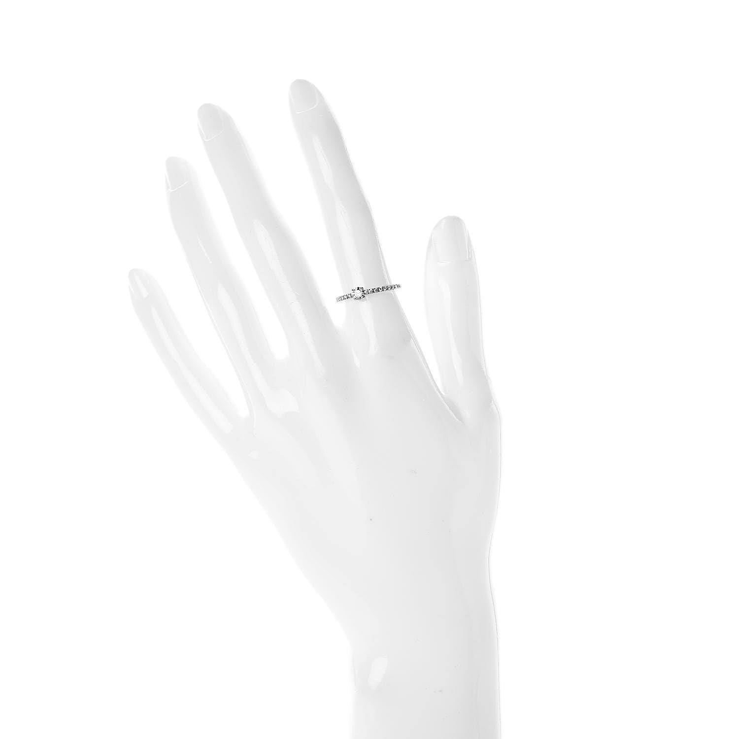 Cartier Platinum Diamond .19ct Etincelle De Cartier Solitaire Engagement Ring 50 5.25 2 of 5